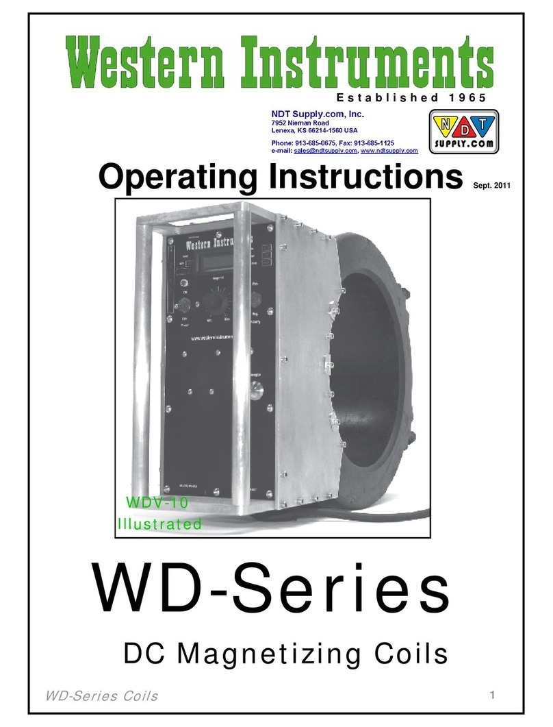 Western Instruments WD Series operating instructions Western Instruments WD Series operating instructions