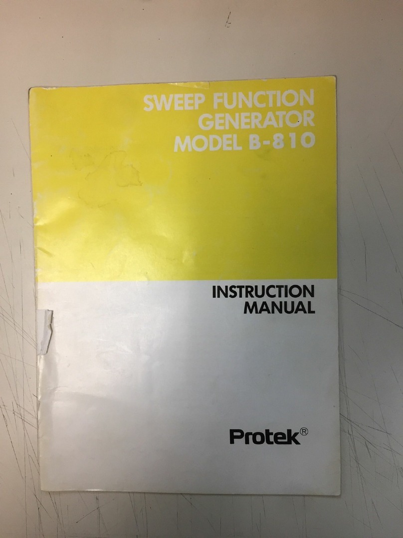 PRO-TEK B-810 User manual PRO-TEK B-810 User manual