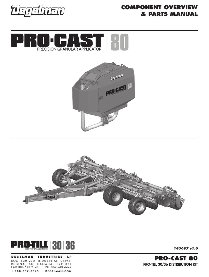 Degelman PRO-CAST 80 User manual
