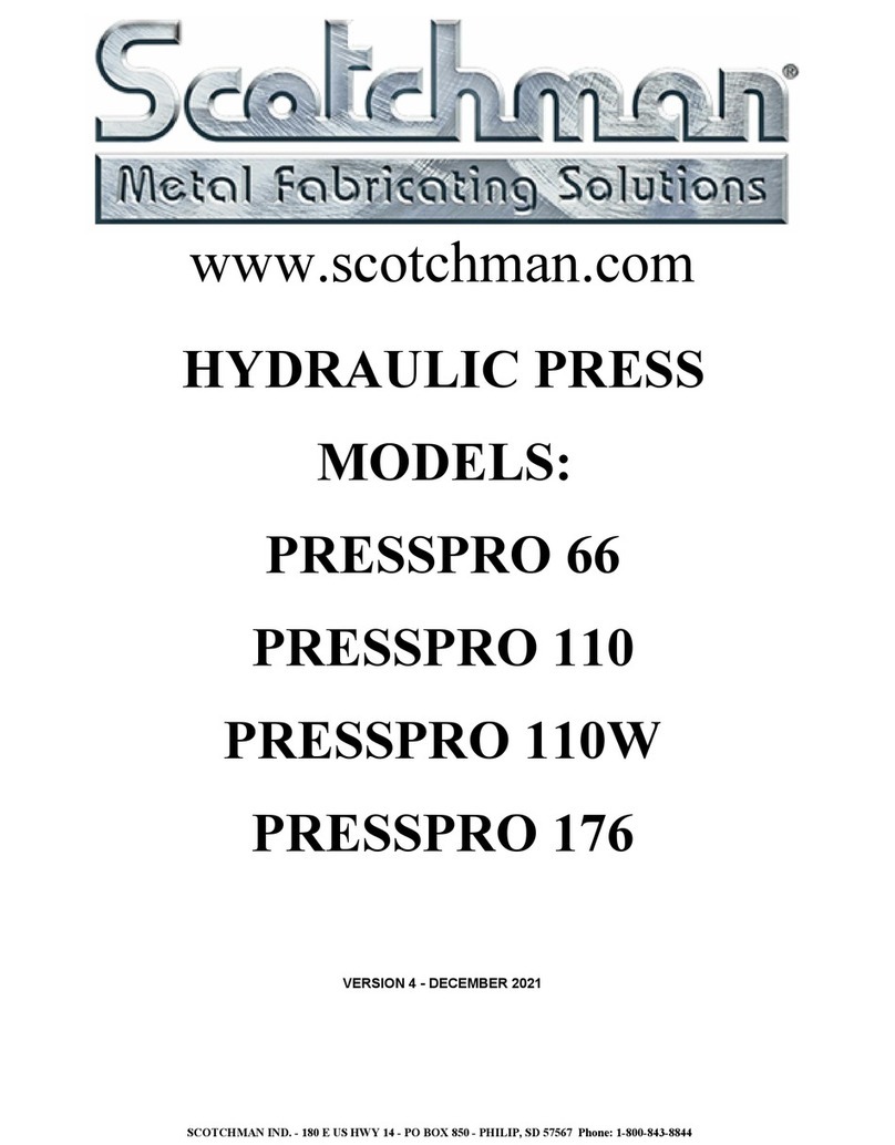 Scotchman PRESSPRO 66 manual