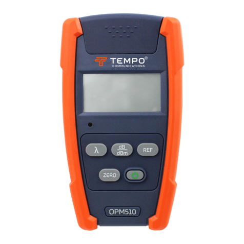 Tempo Communications OPM510 Reference guide