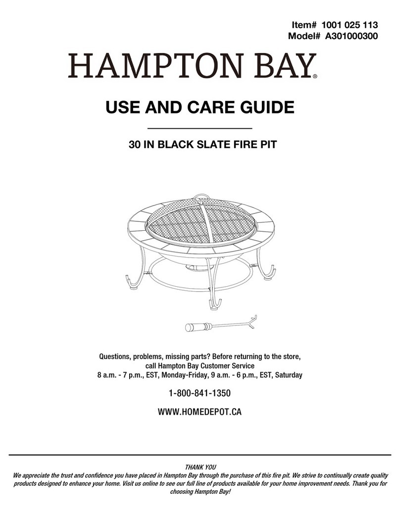 HAMPTON BAY A301000300 Use and care guide