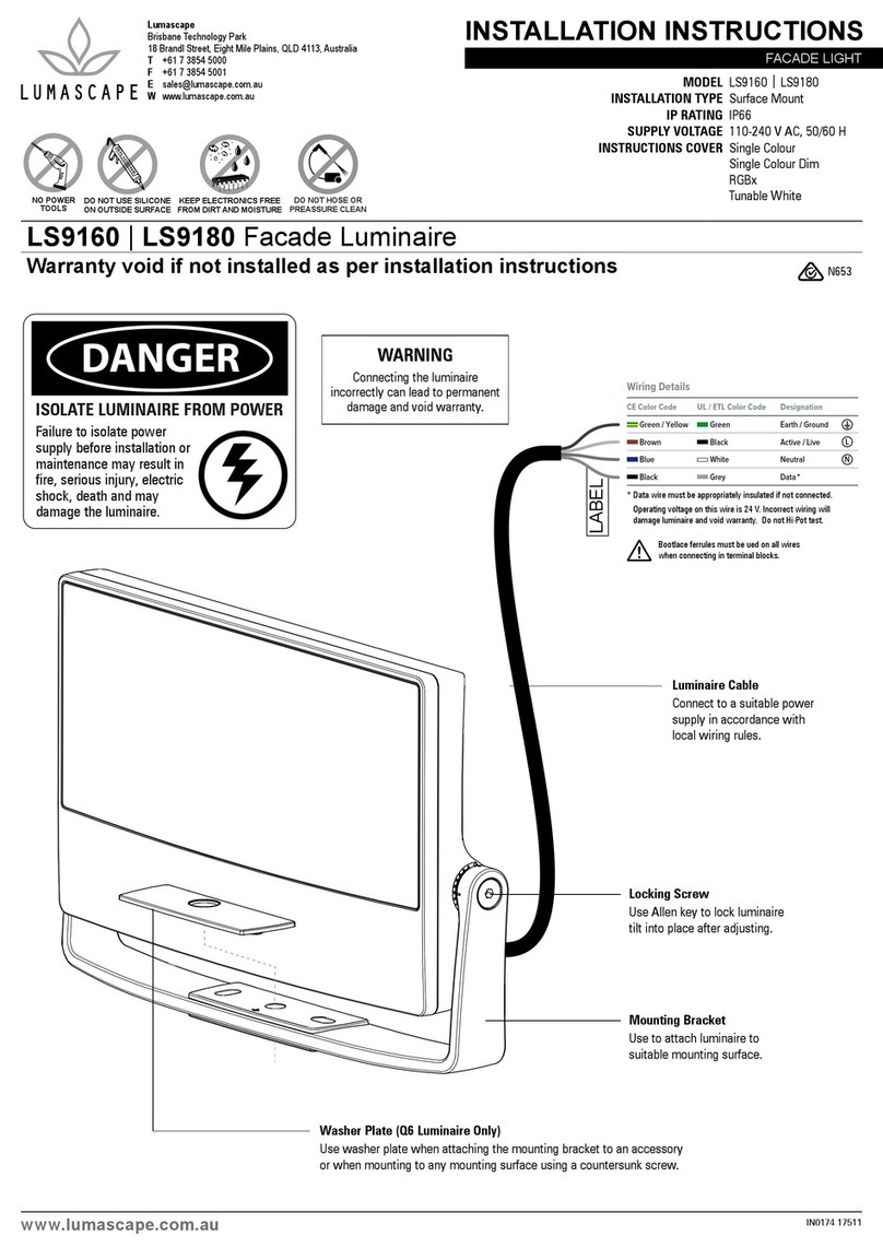 Lumascape LS9160 installation instructions