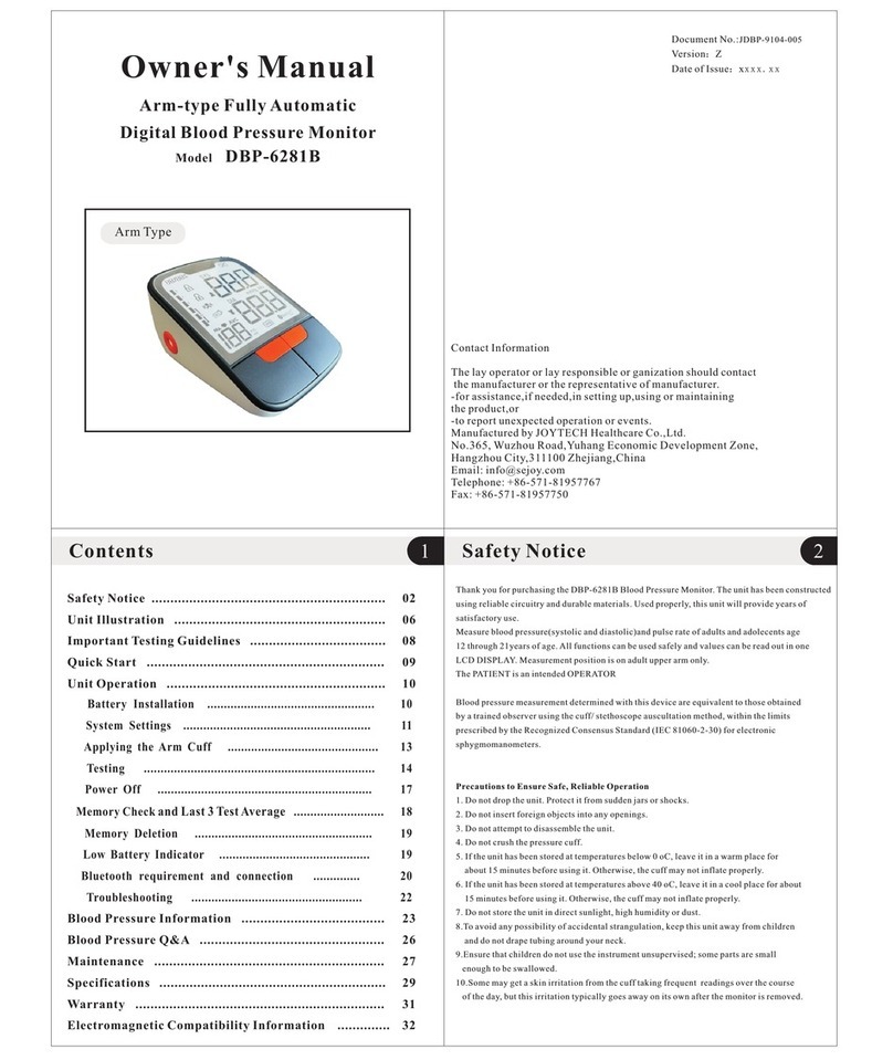 JOYTECH DBP-6281B User manual