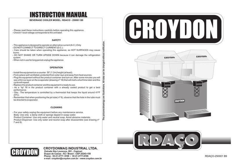 croydon RDACO-250001 B9 instruction manual