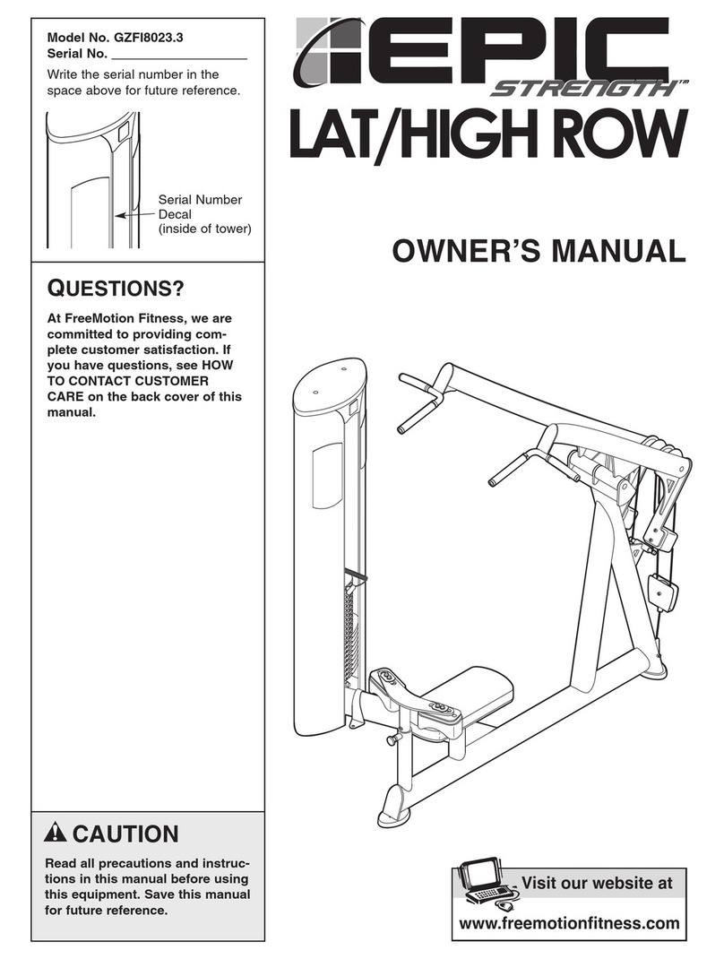 Epic STRENGTH GZFI8023.3 owner's manual