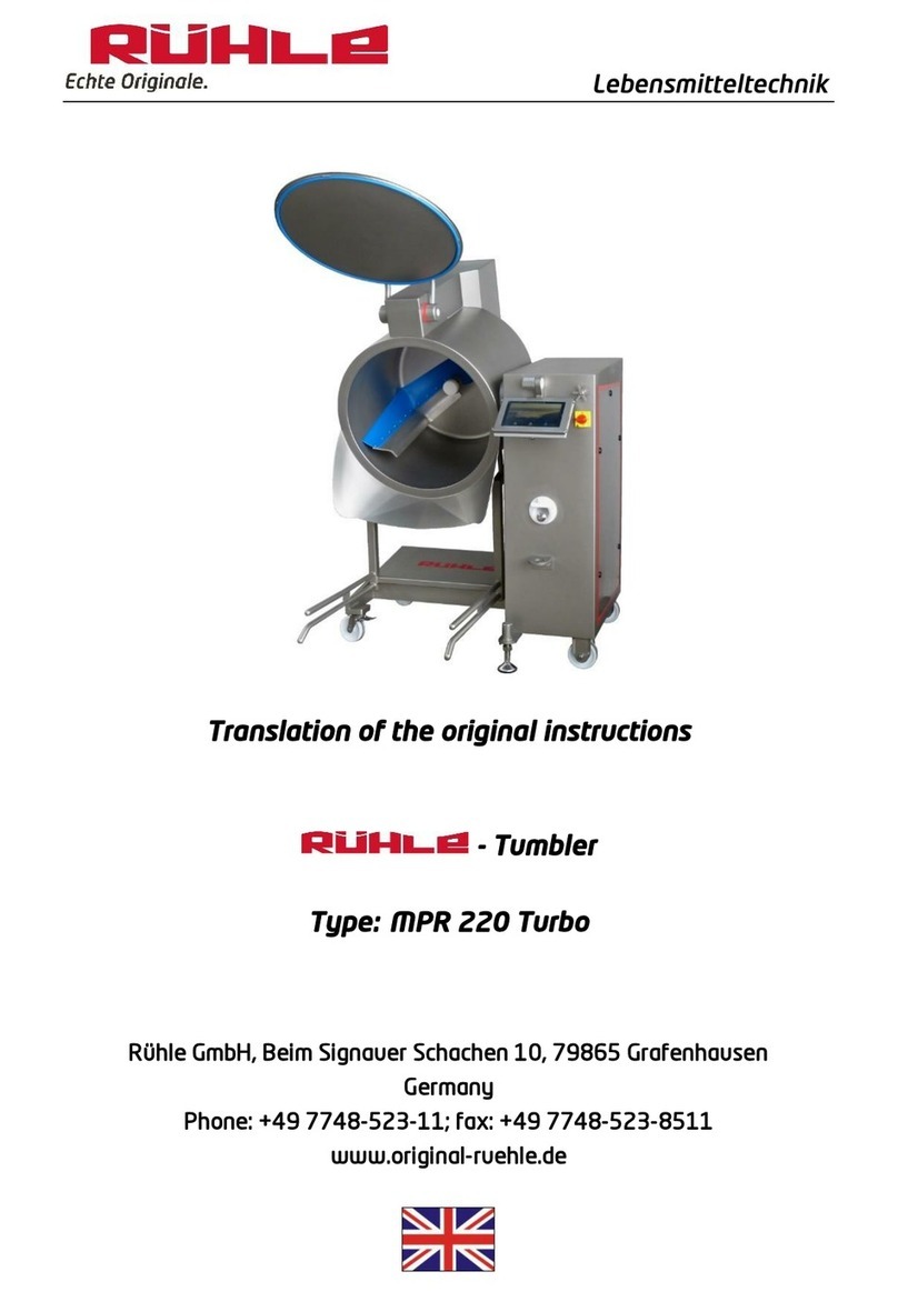 Rühle MPR 220 Turbo Translation of the original instructions