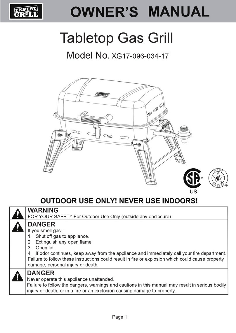 EXPERT GRILL XG17-096-034-17 owner's manual