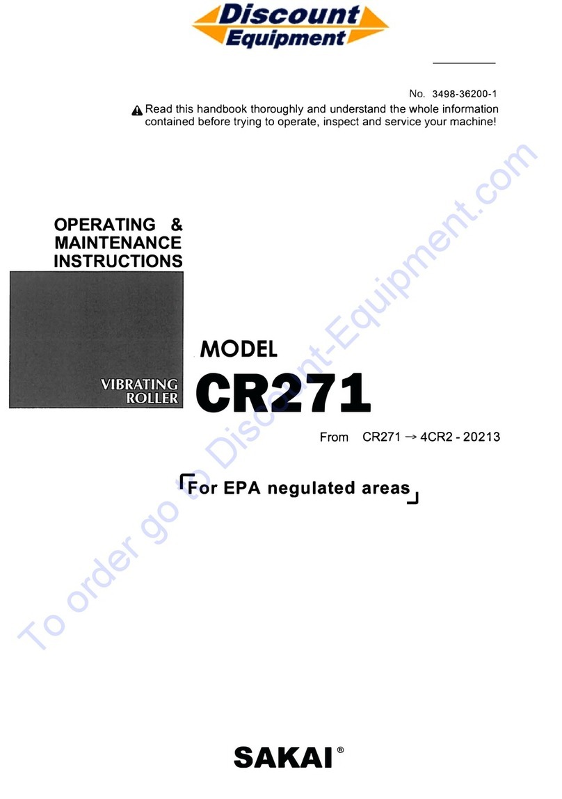 Sakai CR271 Installation and operation manual
