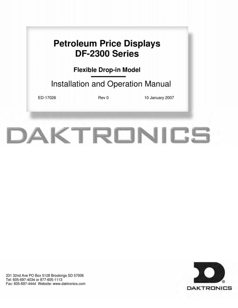 Daktronics DF-2300 Series User manual