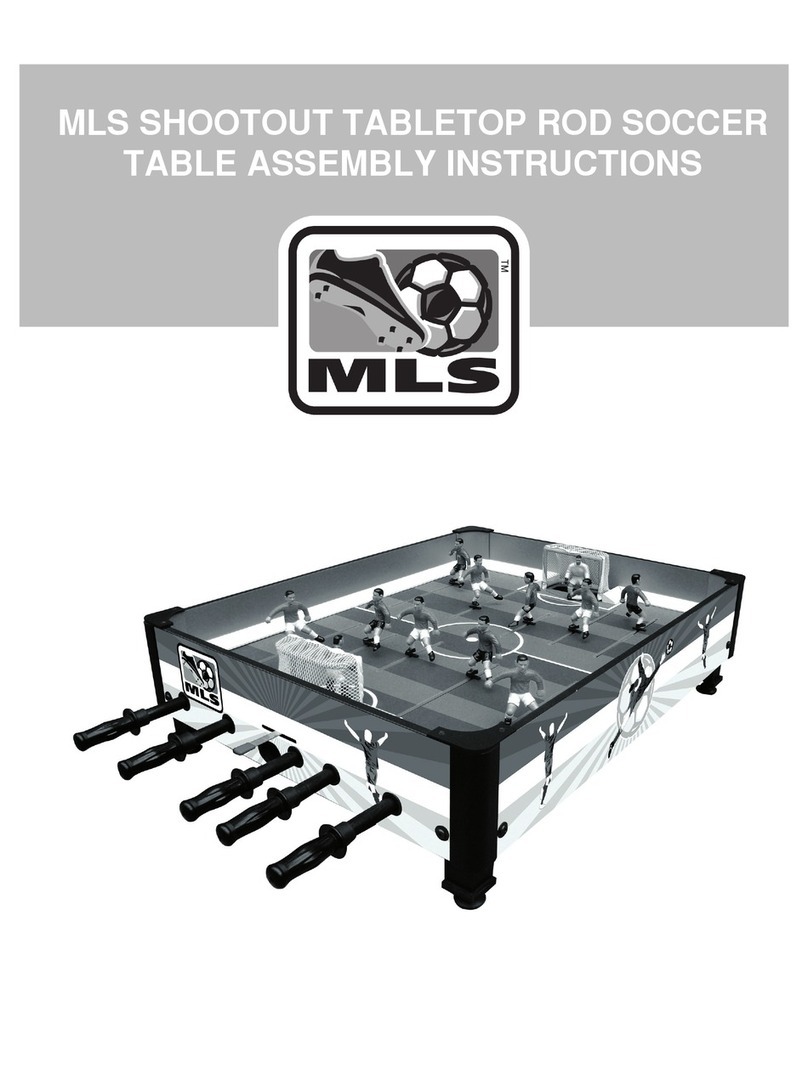 Harvil MLS SHOOTOUT TABLETOP ROD SOCCER User manual Harvil MLS SHOOTOUT TABLETOP ROD SOCCER User manual