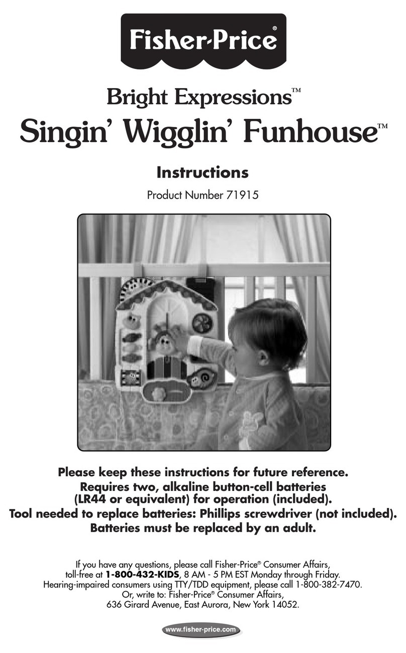 Fisher-Price Bright Expressions Singin' Wigglin' Funhouse User manual Fisher-Price Bright Expressions Singin' Wigglin' Funhouse User manual
