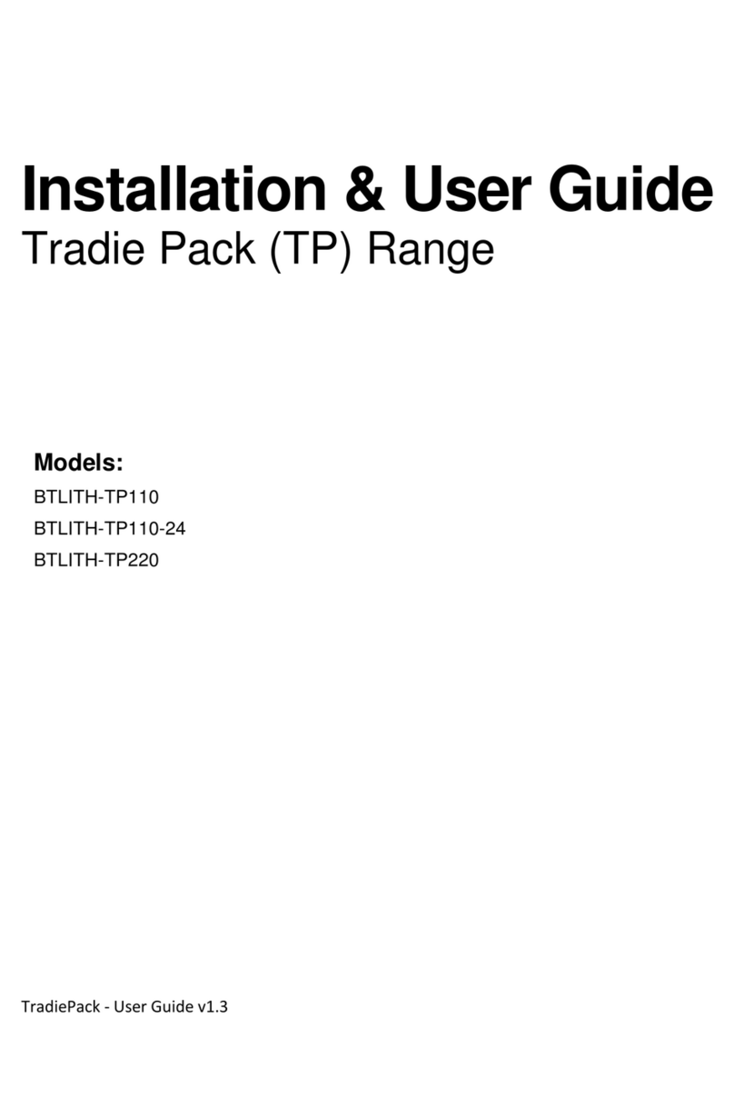 Baintech Tradie Pack TP Series Operation manual