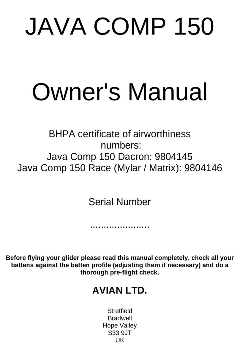 Avian JAVA COMP 150 Dacron User manual