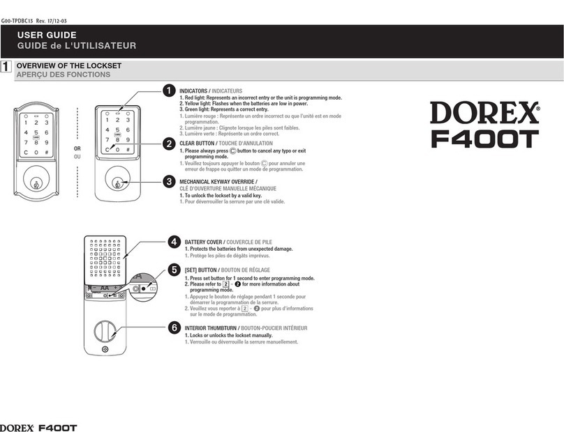 Dorex F400T User manual