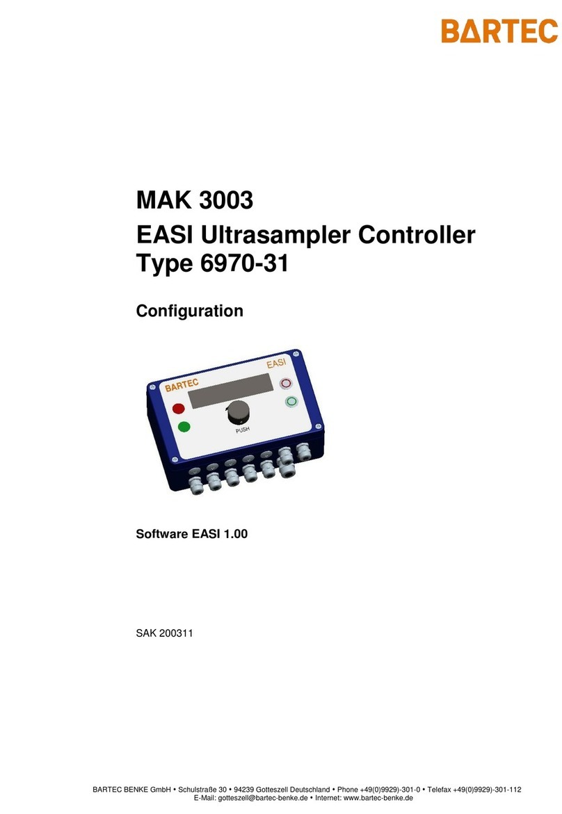 Bartec MAK 3003 manual Bartec MAK 3003 manual