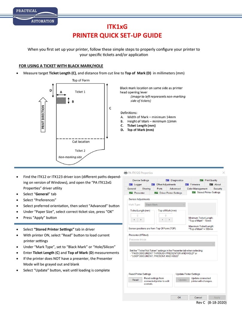 Practical Automation ITK1 G Series User manual