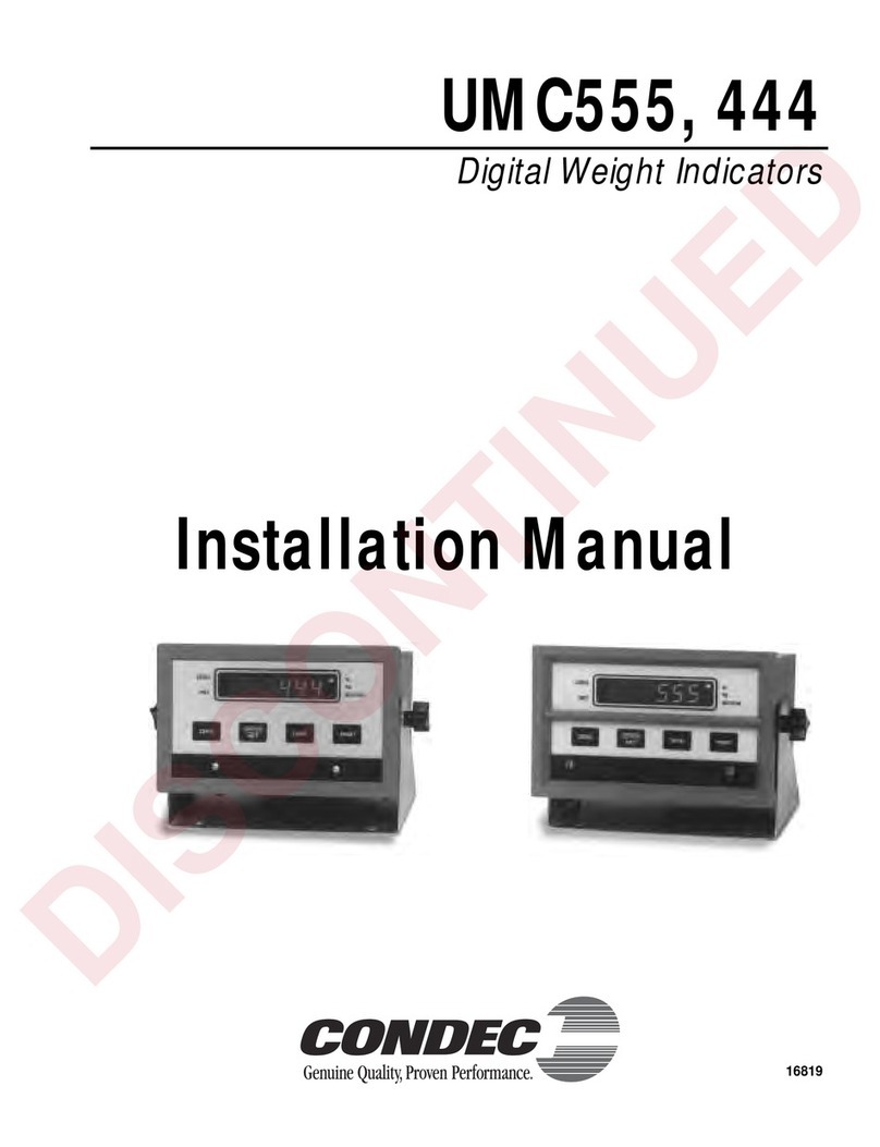 Condec UMC555 installation manual