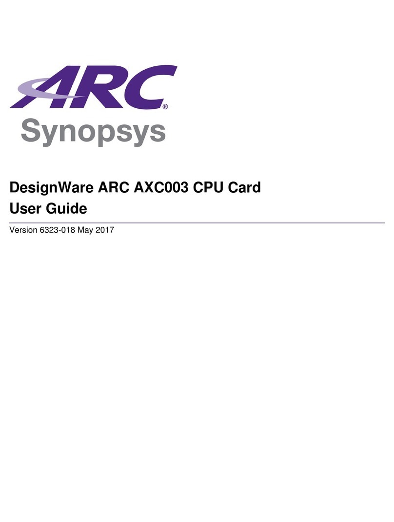 Synopsys DesignWare ARC AXC003 User manual
