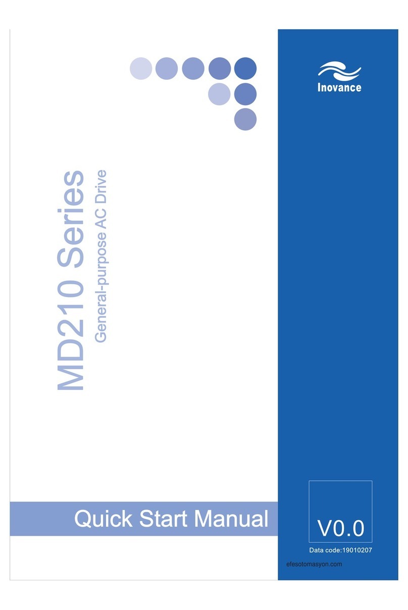 Inovance MD210 Series Quick start manual