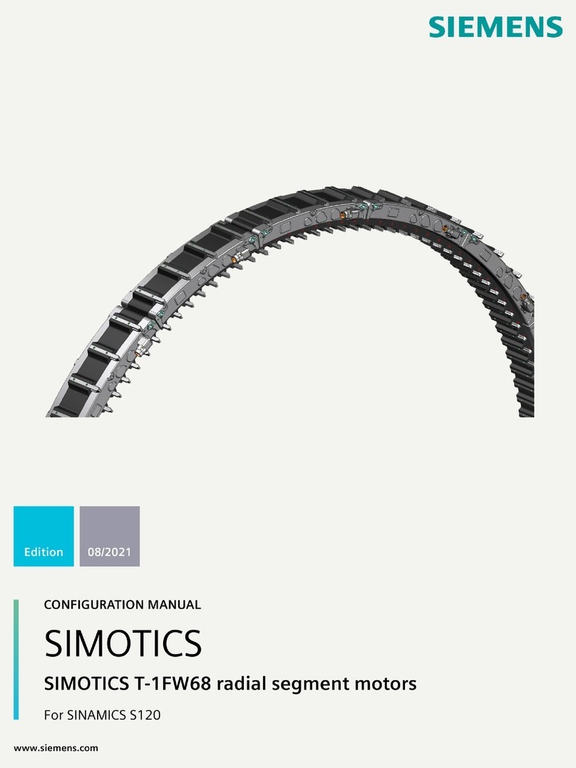 Siemens SIMOTICS T-1FW68 Instruction sheet