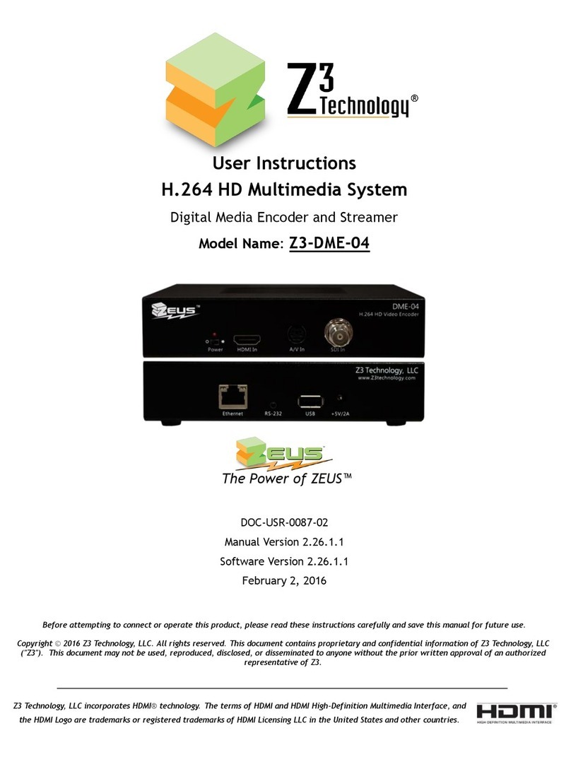 Z3 Technology Z3-DME-04 User manual