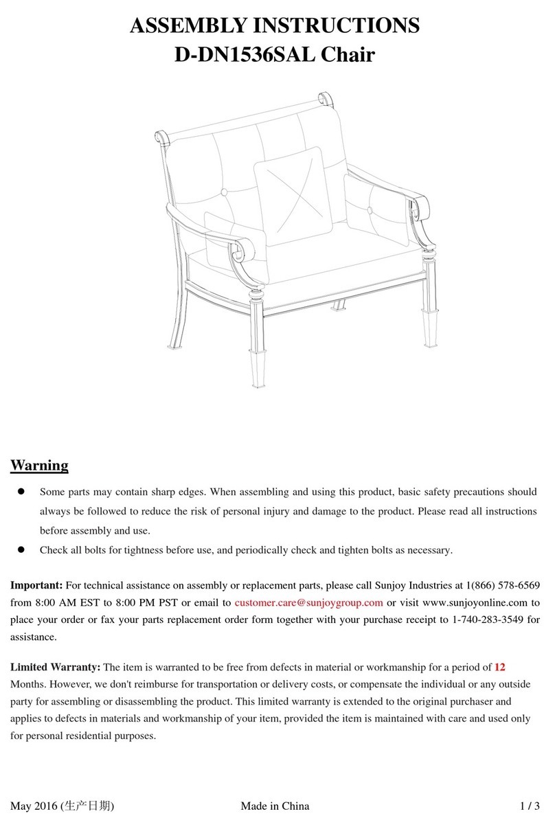 Sunjoy D-DN1536SAL User manual