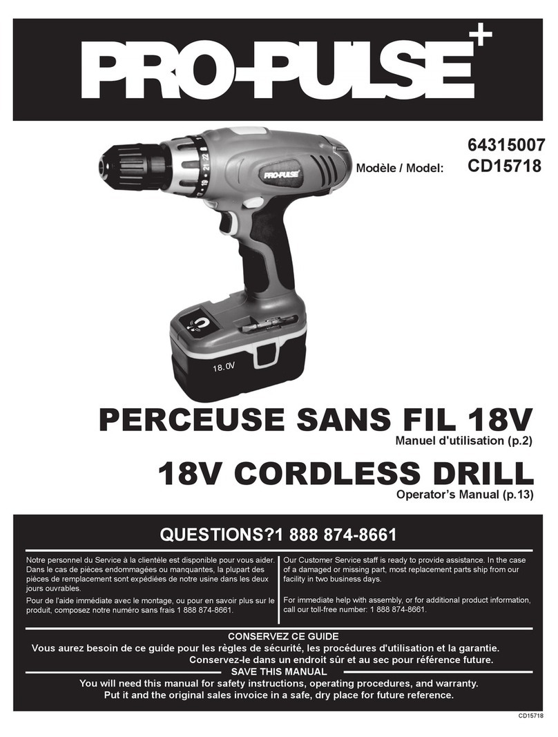 Propulse CD15718 Operator's manual