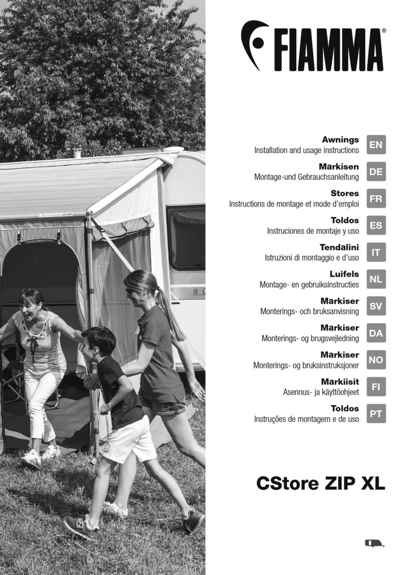Fiamma CStore ZIP XL Setup guide