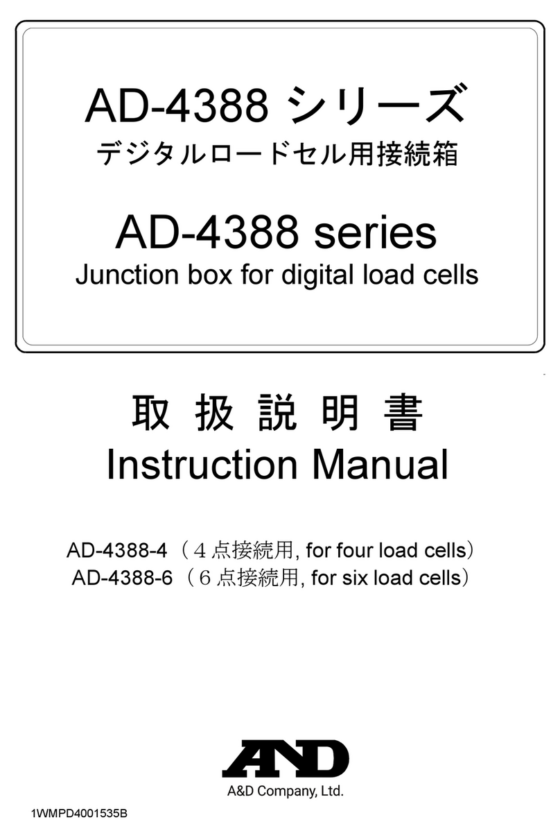 A&D AD-4388 Series instruction manual