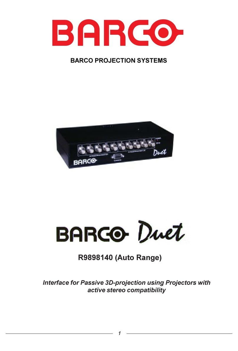 Barco Duet R9898140 manual