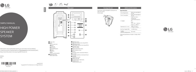 LG RK4 Specification sheet