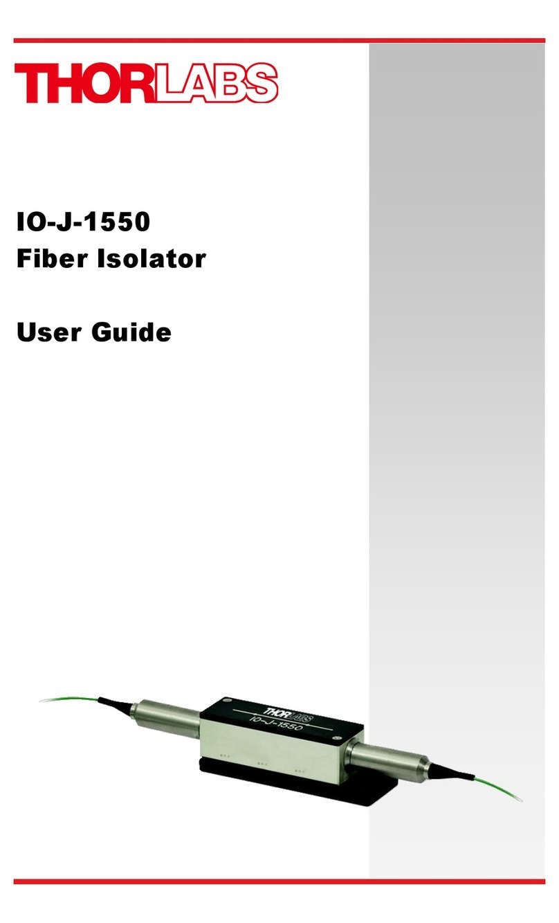THORLABS IO-J-1550 User manual