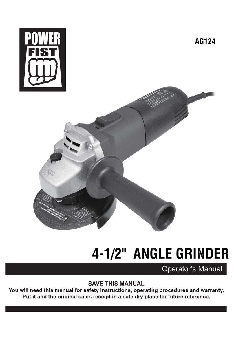 Power Fist AG124 Operator's manual