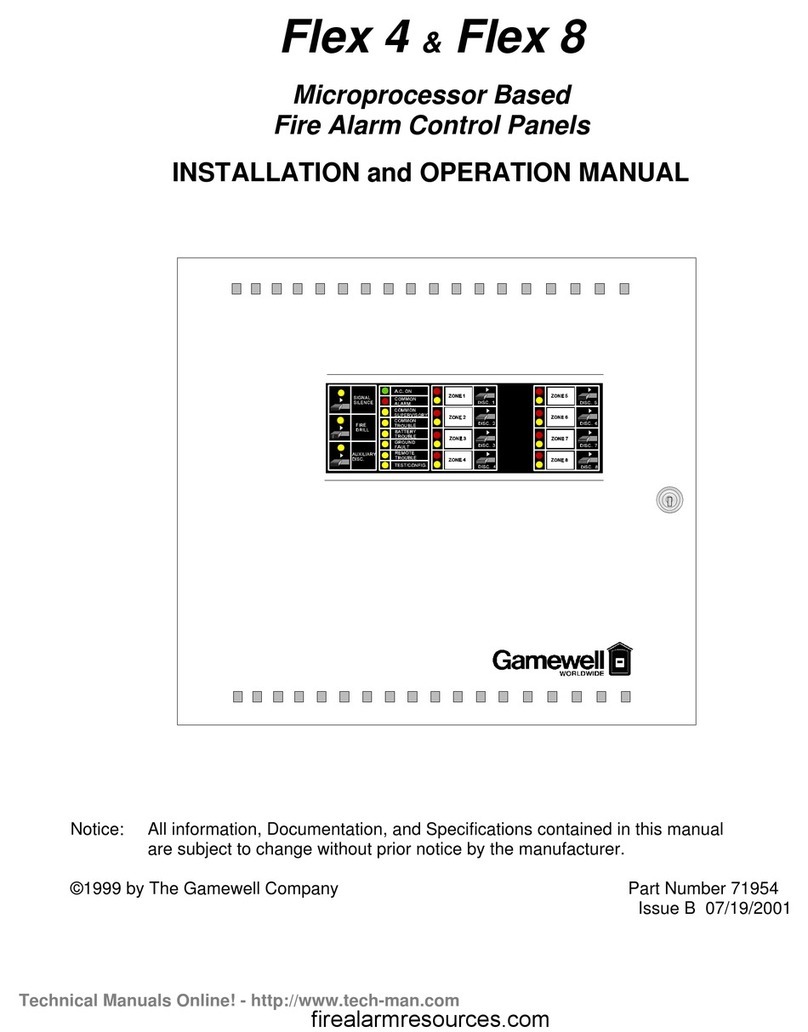 Gamewell Flex 4 Installation and operation manual Gamewell Flex 4 Installation and operation manual