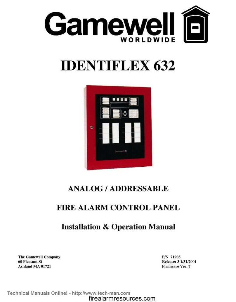 Gamewell IDENTIFLEX 632 Installation & operation manual