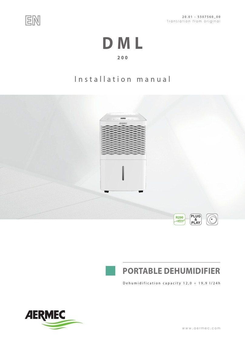 AERMEC DML 200 installation manual