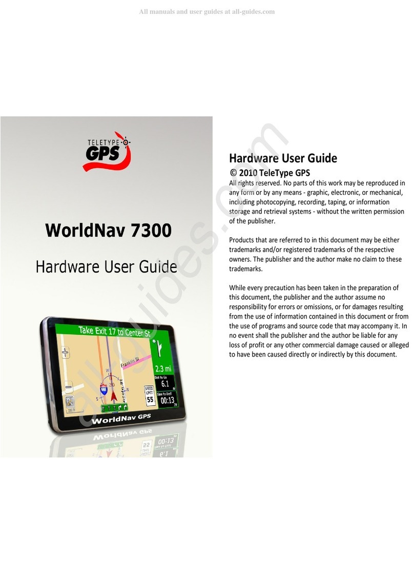 TeleType GPS WorldNav 7300 Hardware user's guide