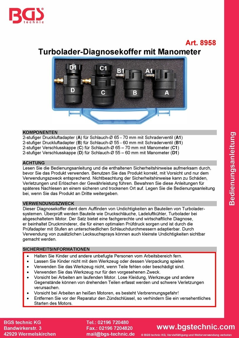BGS technic BGS 8958 instruction manual