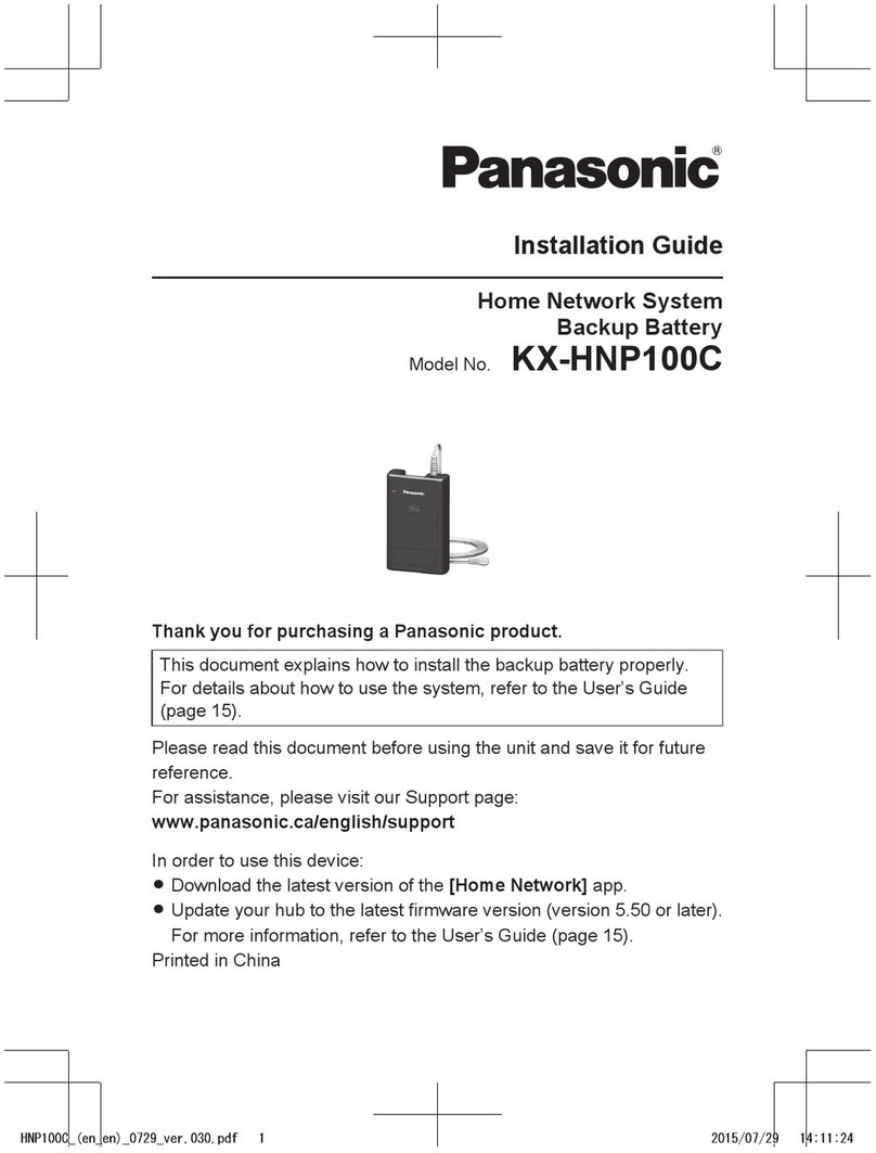 Panasonic KX-HNP100C installation guide