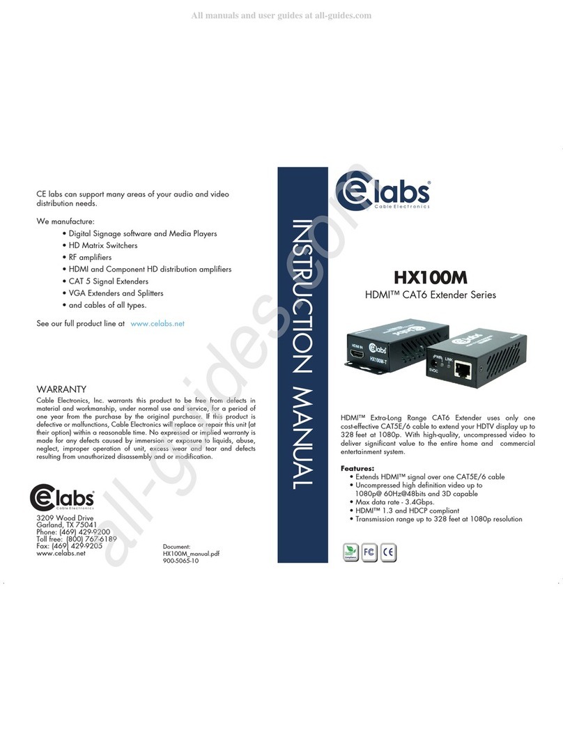Elabs HX100M instruction manual