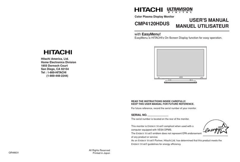 Hitachi CMP4120HDUS User manual