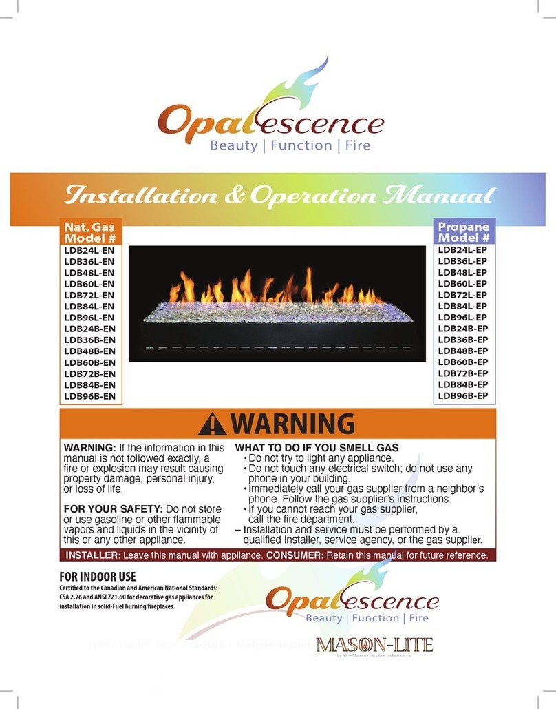 Mason-Lite OpalEscence LDB24L-EN Installation & operation manual