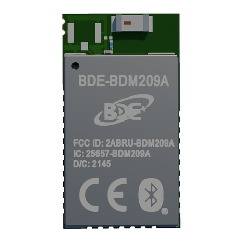 BDE BDM209A User manual