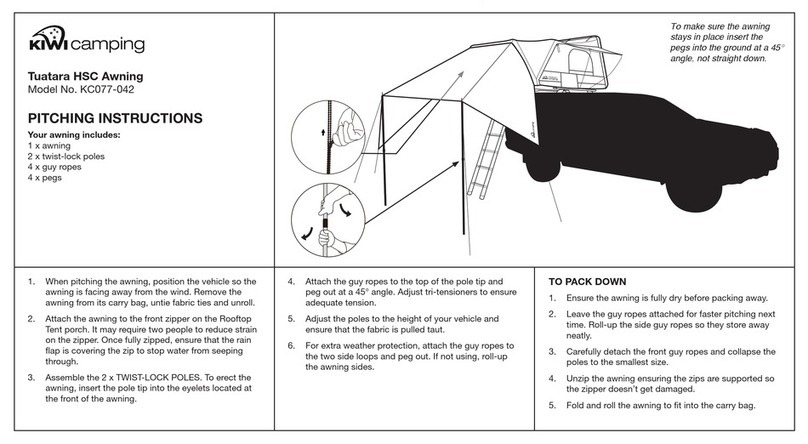 Kiwi Camping KC077-042 Pitching instructions Kiwi Camping KC077-042 Pitching instructions