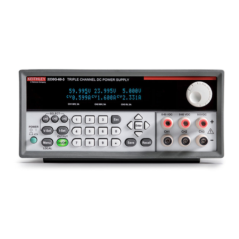 Keithley 2230 Series quick start guide