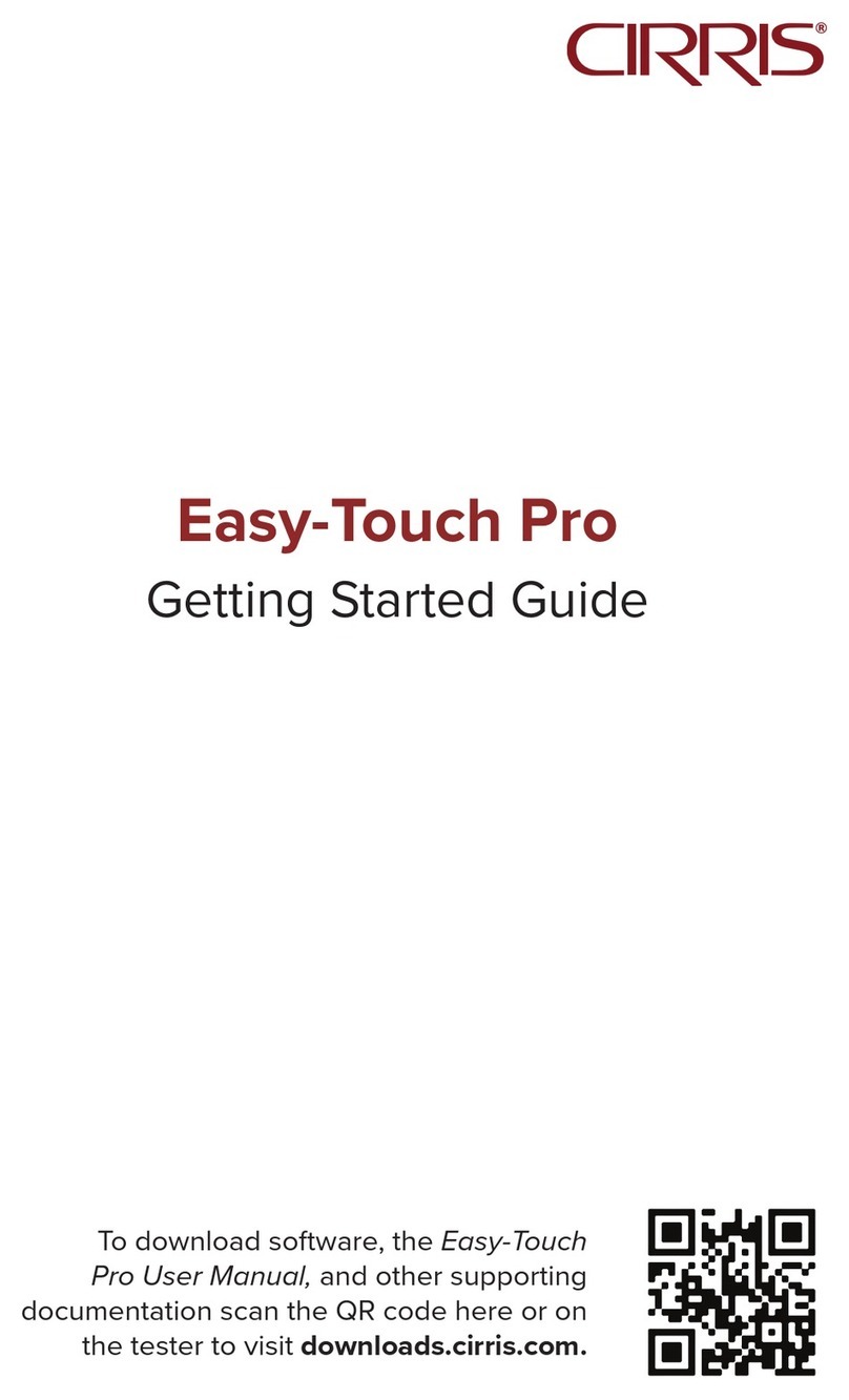Cirris Easy-Touch Pro User manual