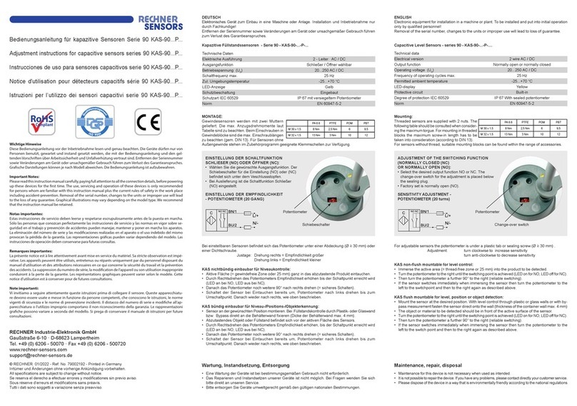Rechner Sensors 90 Series Guide Rechner Sensors 90 Series Guide