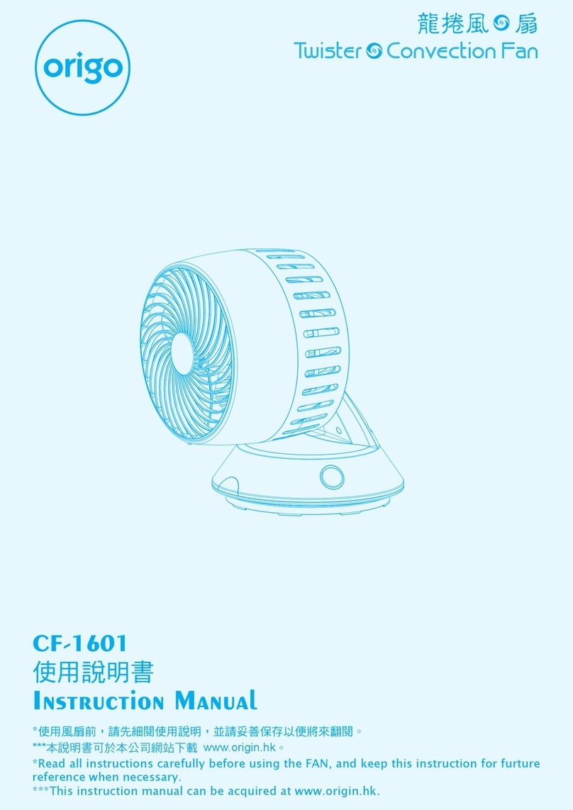ORIGO CF-1601 instruction manual ORIGO CF-1601 instruction manual