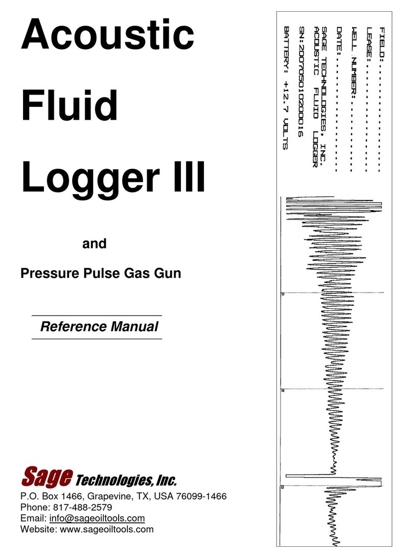 Sage Acoustic Fluid Logger III Reference manual